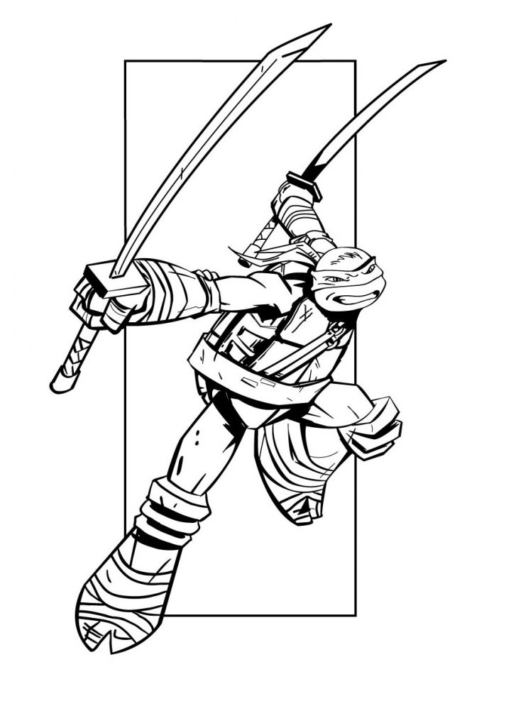 Image De Tortues Ninja À Imprimer Et Colorier – Coloriage encequiconcerne Dessin De Tortue Ninja