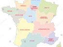 Image Vectorielle De Stock De Carte Administrative Des 13 destiné Carte Des Régions De France 2016