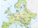 Image Vectorielle De Stock De Carte De L'europe Avec Les avec Carte Europe Avec Capitales