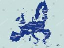 Image Vectorielle De Stock De Carte De L'union Européenne tout Carte Pays Union Européenne