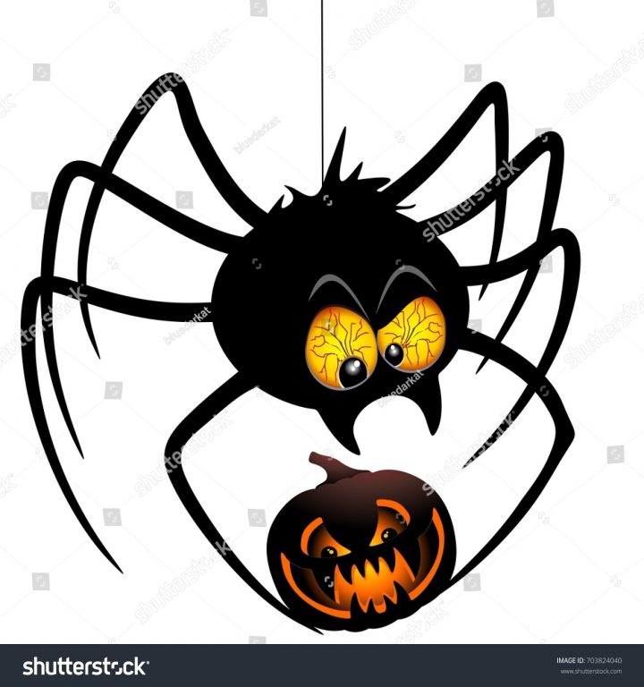 Image Vectorielle De Stock De Dessin D'araignée D'halloween intérieur Dessiner Une Araignee