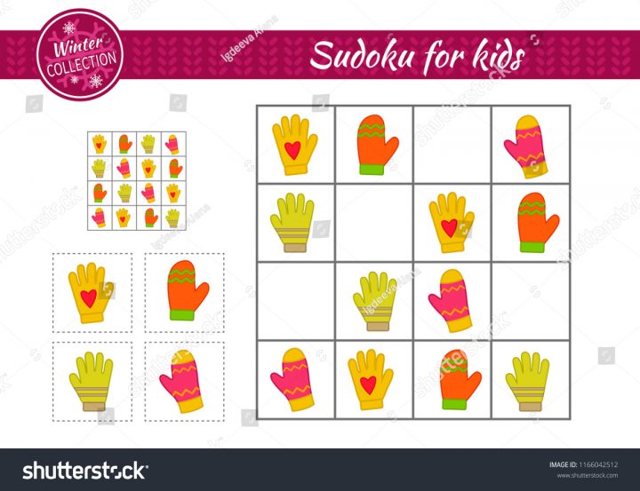 Image Vectorielle De Stock De Jeu De Sudoku Pour Les Enfants serapportantà Sudoku Pour Enfant