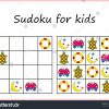 Image Vectorielle De Stock De Sudoku Pour Les Enfants. Jeu intérieur Sudoku Pour Enfant