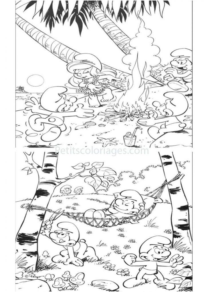 Image=Les Schtroumpfs Coloriage Schtroumpf 2 1 pour Schtroumpf À Colorier