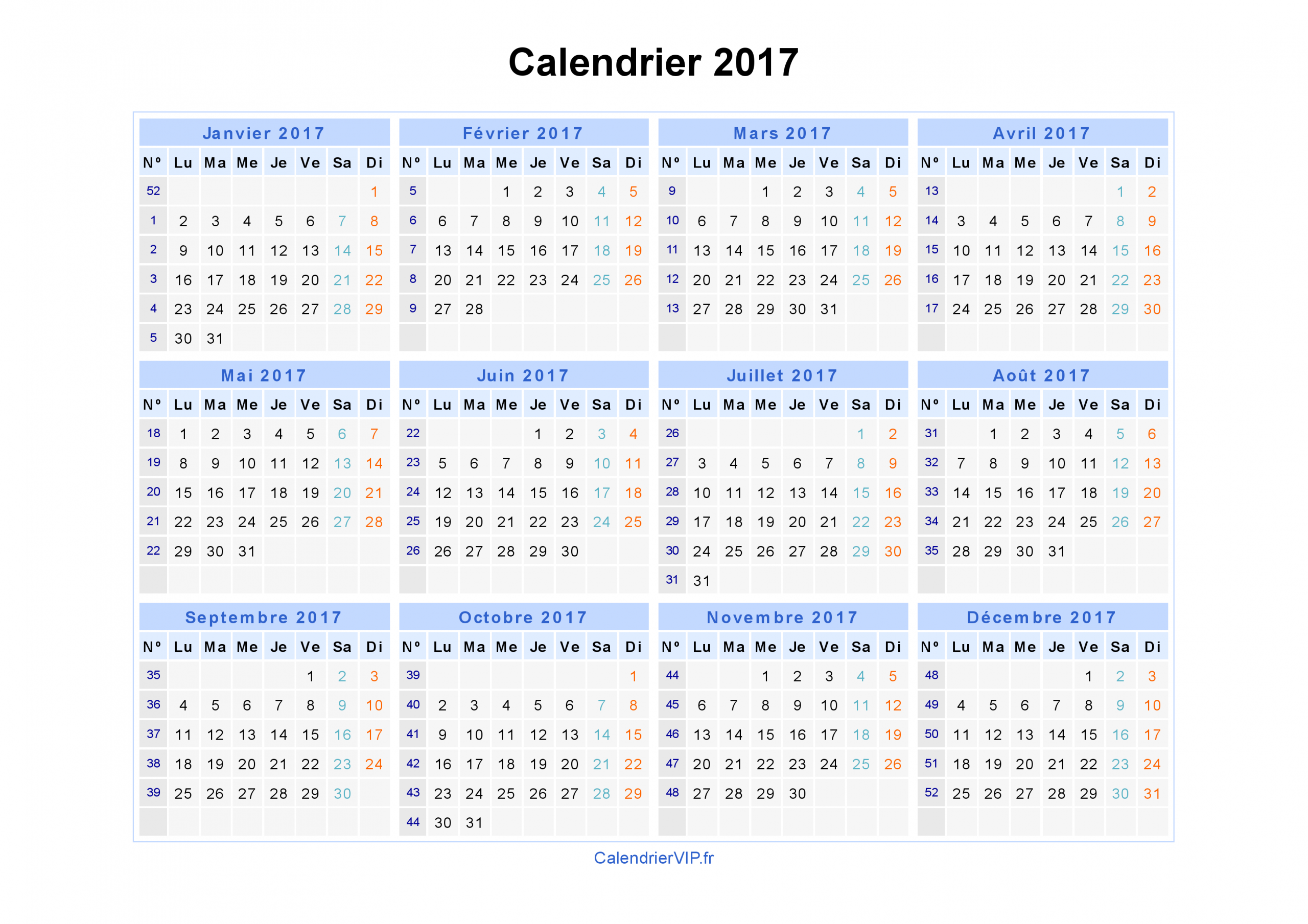 Imagexxl: Calendrier 2017 destiné Calendrier 2017 Imprimable