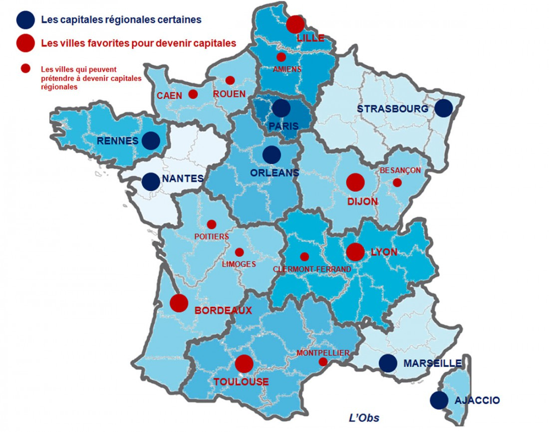 Indépendant Et Engagé: Réforme Territoriale : Après La pour Carte Des Nouvelles Régions En France 