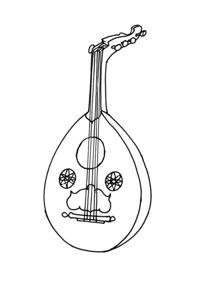 Instruments De Musique #41 (Objets) – Coloriages À Imprimer dedans Image Instrument De Musique À Imprimer