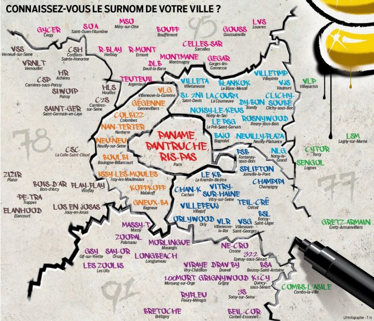 Interactif. Ile-De-France : Votre Bled, C'est Quoi Son Blaze avec Jeux Des Villes De France