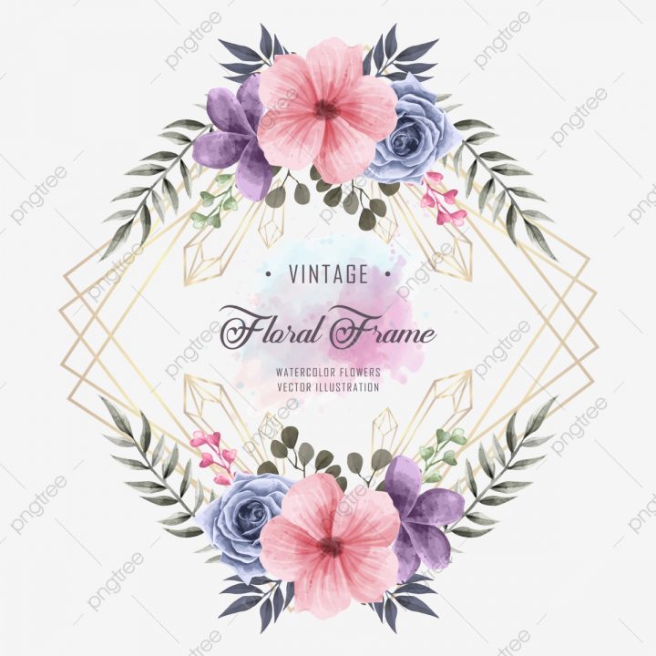 Invitation De Mariage Avec Décoration De Cadre Floral avec Schéma D Une Fleur