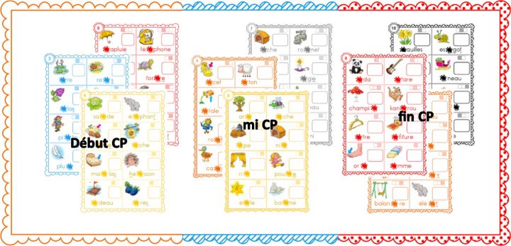 Ipotâme .tâme: Lecture Cycle 2 Jeu : Loto Des Syllabes à Jeux Cp À Imprimer