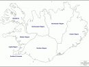 Islande Carte Géographique Gratuite, Carte Géographique intérieur Carte Des Régions Vierge
