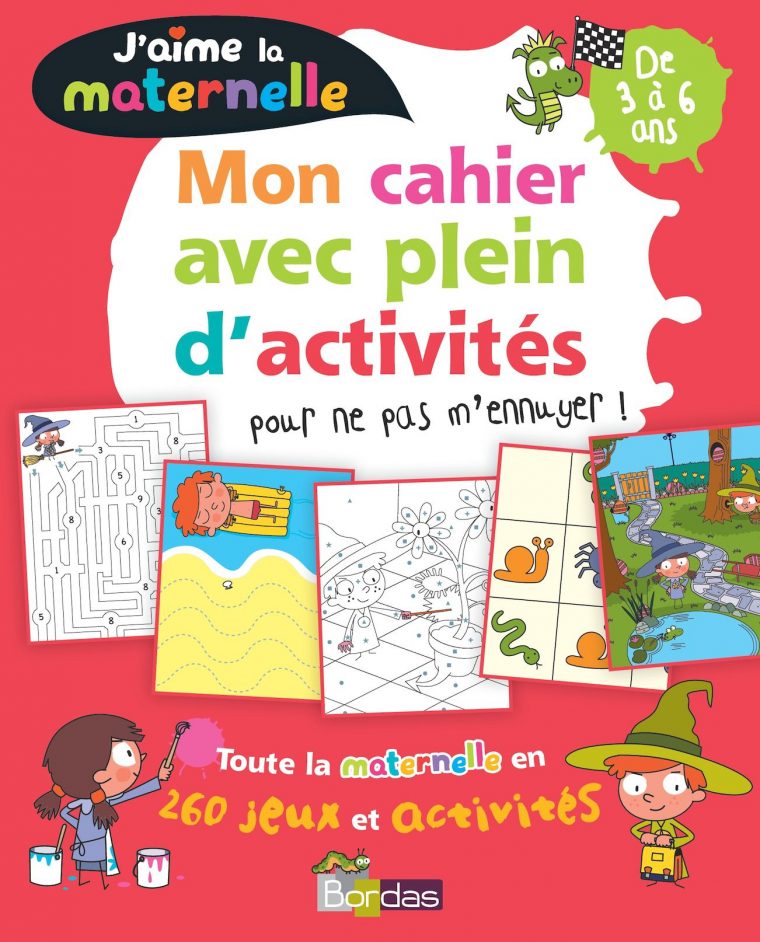 J'aime La Maternelle – Mon Cahier Avec Pleins D'activités à Cahier D Activité Maternelle