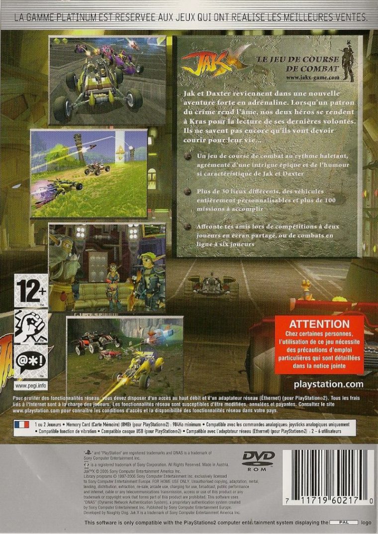 Jak X: Combat Racing (2005) Box Cover Art – Mobygames destiné Jeu Memory En Ligne