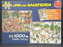Jan Van Haasteren Christmas Tree Market Christmas Dinner 2 X pour Puzzle Photo Gratuit