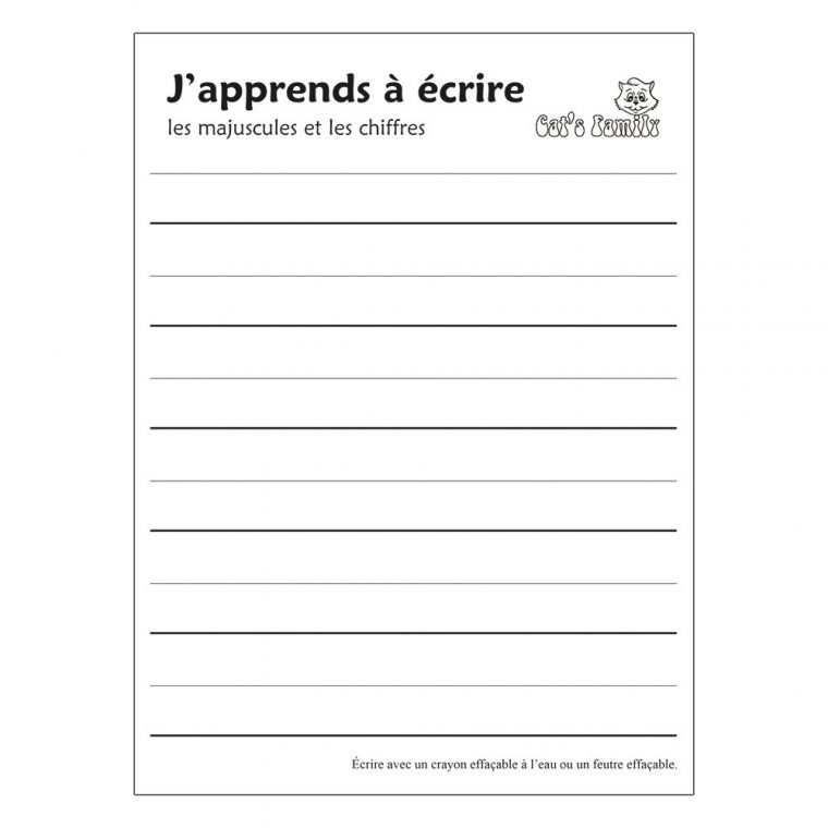 J'apprends A Ecrire Les Majuscules Et Les Chiffres – Hoptoys avec Apprendre A Ecrire Les Chiffres