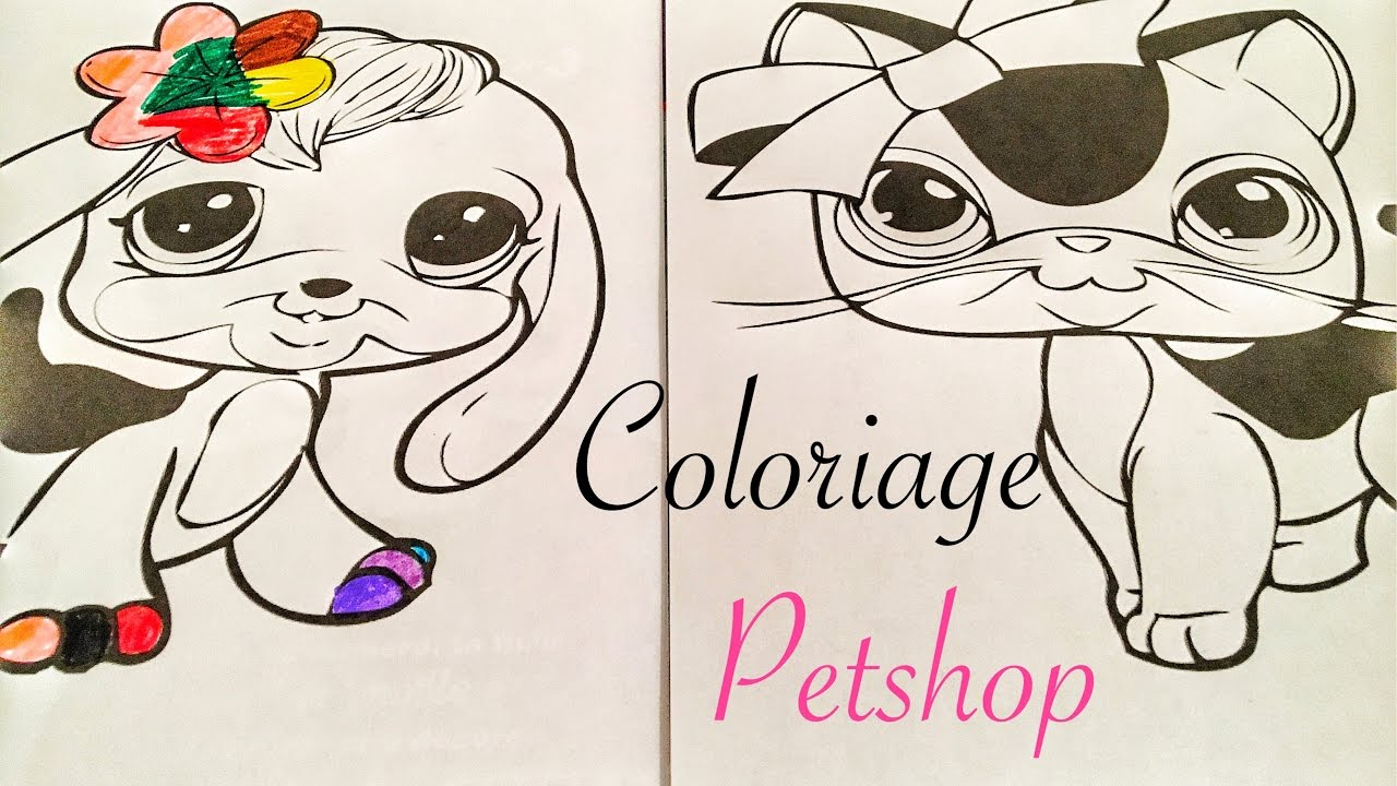 Je Fais Un Coloriage Petshop 🌈 Lps Colors intérieur Dessin De Petshop