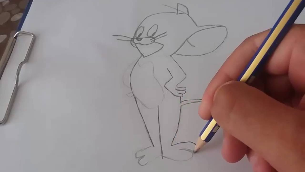 Jerry Nasil Çizilir (How To Draw Jerry ) dedans Dessiner Titi 