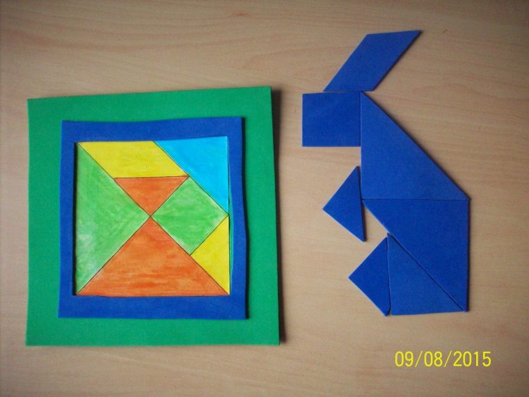 Jeu À Fabriquer Tangram – Mes Créations Mon Paradis à Tangram Lapin