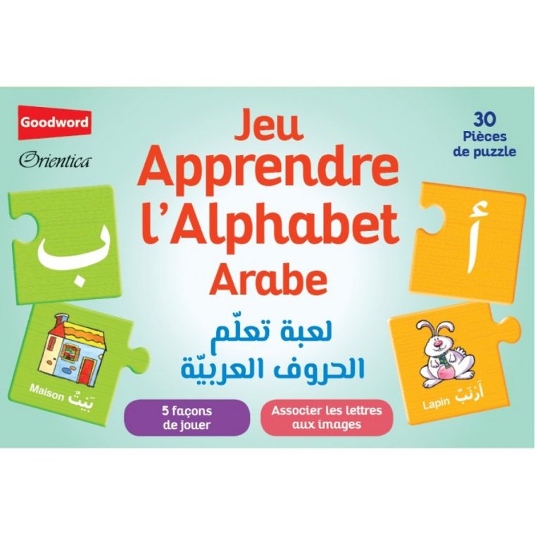 Jeu-Apprendre-Alphabet-Arabe-30-Pieces-Puzzles pour Apprendre Alphabet Francais