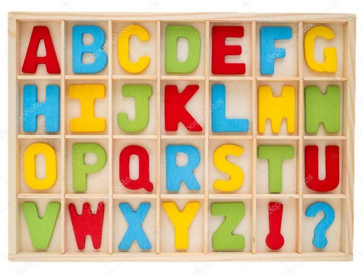 Jeu D'alphabet En Majuscules Coloré — Photographie Jpanudda avec L Alphabet En Majuscule