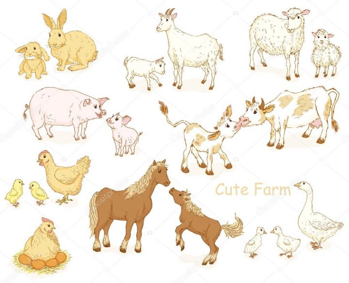 Jeu D'animaux De Ferme. — Image Vectorielle Nordfox © #78099304 encequiconcerne Jeux Les Animaux De La Ferme