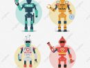 Jeu De Caractères Robot Police Construction Pompier Médical destiné Jeux Gratuit De Pompier