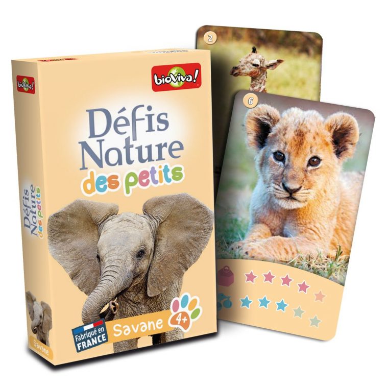 Jeu De Cartes Défis Nature Des Petits – Savane – Jeux De avec Jeux De Savane