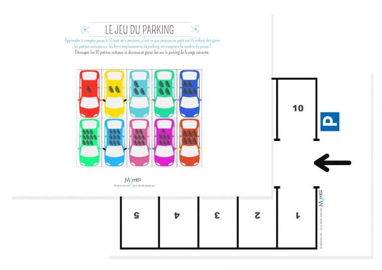 Jeu De Chiffre : Les Voitures – Momes avec Jeux De Voiture Pour Petit