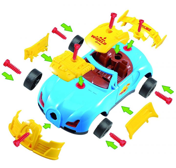 Jeu De Construction Amovible Voiture Le Camion Bricoleur encequiconcerne Jeux De Course Pour Enfants