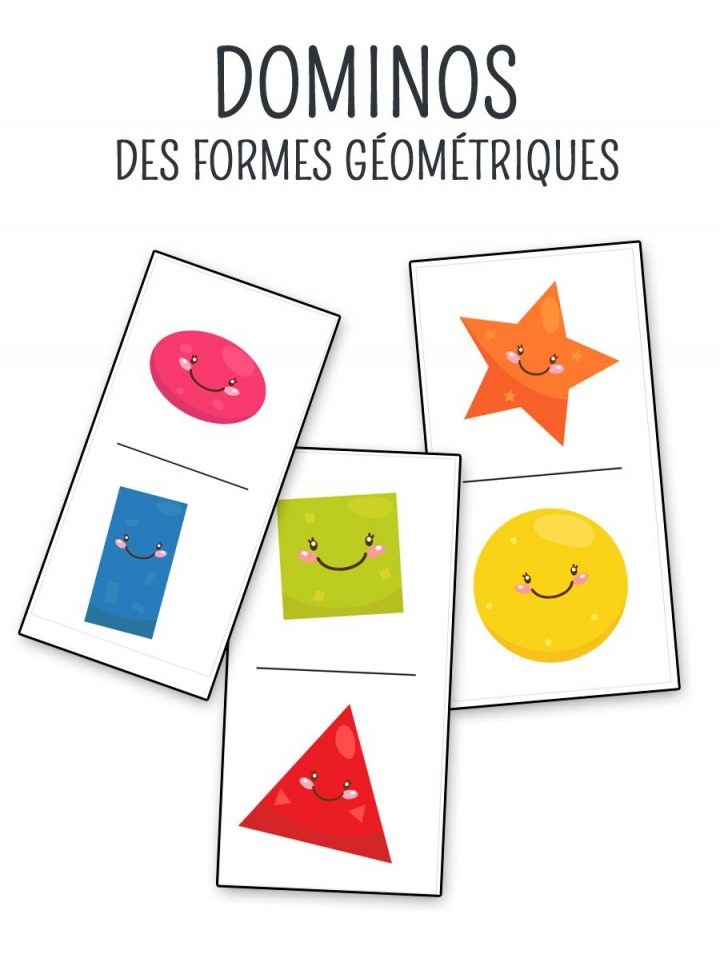 Jeu De Domino À Imprimer Sur Les Formes Géométriques destiné Jeu De Forme Géométrique