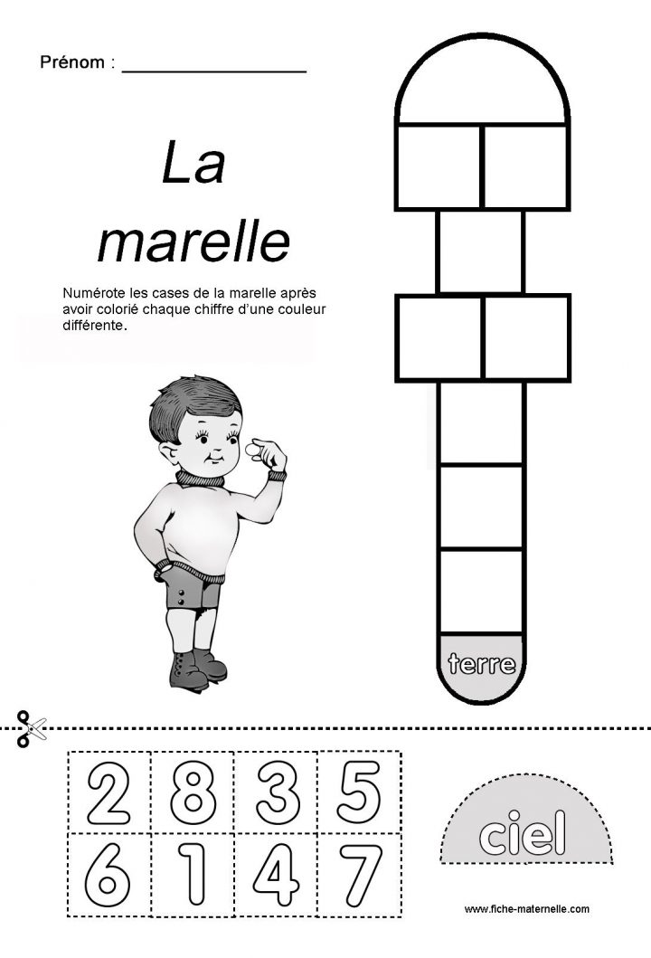 Jeu De La Marelle En Maternelle dedans Jeux Maternelle Grande Section