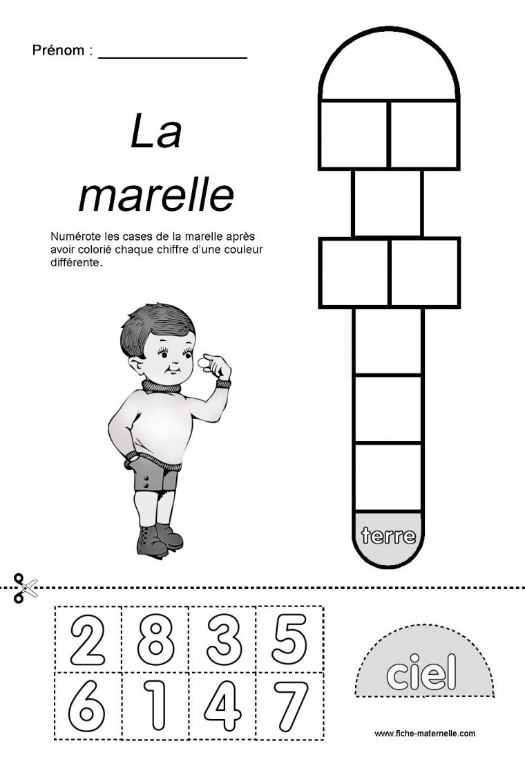 Jeu De La Marelle En Maternelle tout Jeux Educatif Grande Section