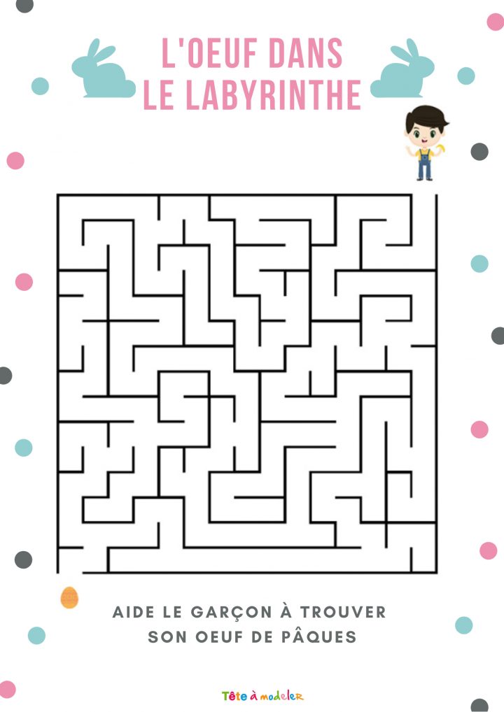 Jeu De Labyrinthe De Pâques Niveau 1 avec Jeux De Labyrinthe Gratuit