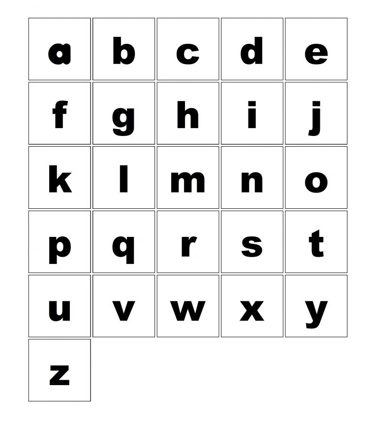 Jeu De Loto De L'alphabet – Les Cartes Lettres Minuscules dedans Alphabet Script Minuscule