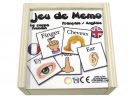 Jeu De Mémo En Bois Bilingue - Le Corps Humain Jeu De Mémo avec Jeux En Anglais A Imprimer