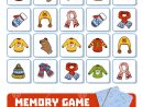 Jeu De Mémoire Pour Les Enfants, Cartes Avec Des Accessoires à Jeux Memoire Enfant