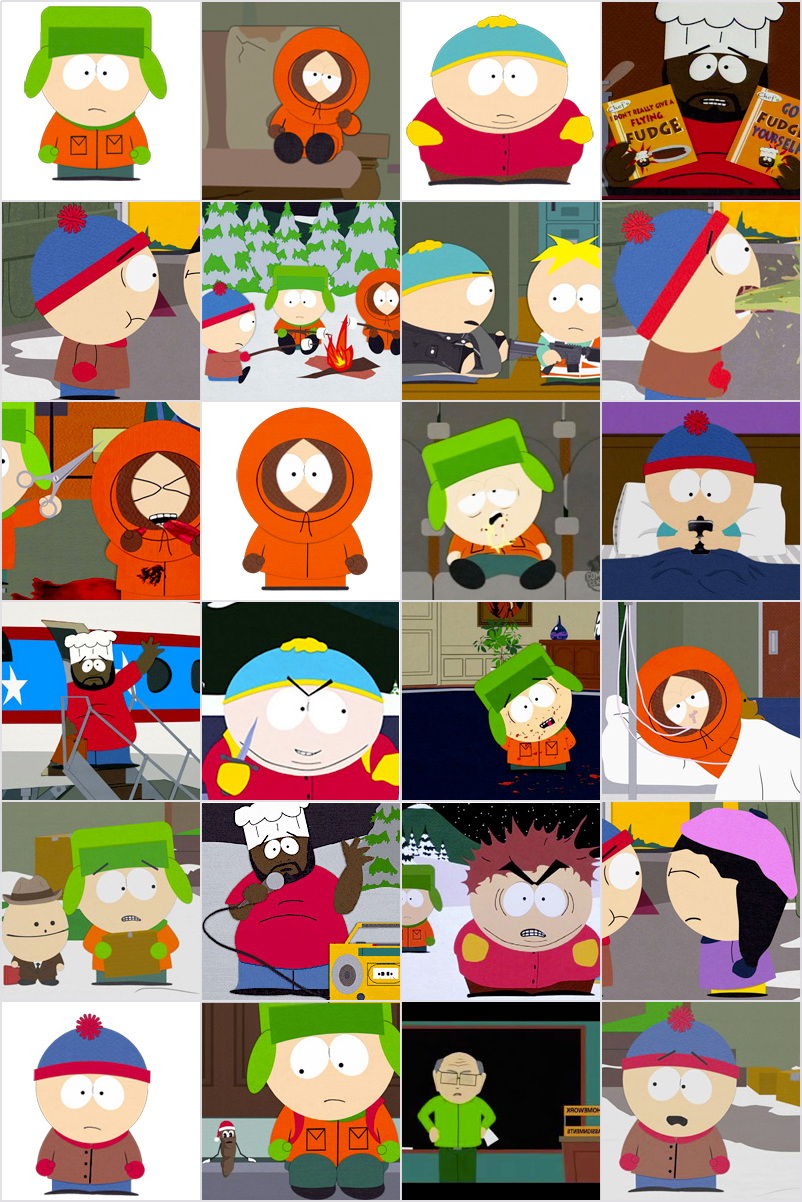 Jeu De Memory À Imprimer Pour Enfants - South Park intérieur Jeu Memory Enfant