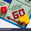 Jeu De Monopoly Junior - Détail De Voiture Jaune Jeton Sur destiné Jeux De Voiture Jaune