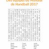Jeu De Mots Cachés - Championnat Du Monde De Handball dedans Mots Croises En Ligne