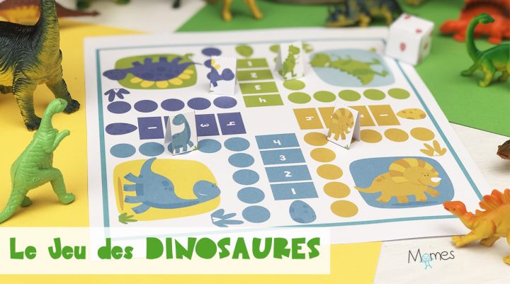 Jeu De Petits Chevaux À Imprimer Version Dinosaures tout Petit Jeu Maternelle