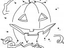 Jeu De Points À Relier : Citrouille D'halloween | Halloween serapportantà Point À Relier Alphabet