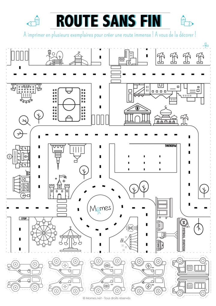 Jeu De Route À Imprimer | Jeux A Imprimer, Jeux En Voiture tout Jeux De Parcours De Voiture