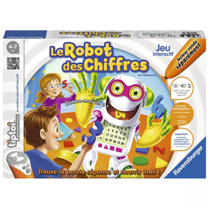 Jeu De Societé Interactif Tiptoi : Le Robot Des Chiffres à Jeux Interactifs 6 Ans