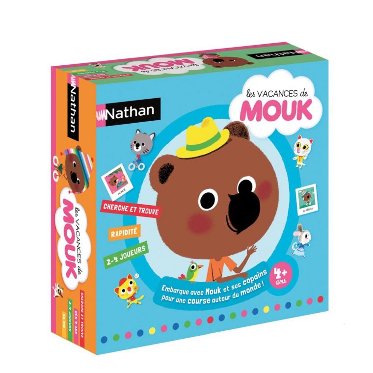 Jeu De Société Mouk Nathan Pour Enfant De 4 Ans À 8 Ans avec Jeux Pour Enfant De 4 Ans