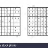 Jeu De Sudoku Avec Réponse. Jeu De Puzzle Avec Des Numéros dedans Sudoku Pour Enfant