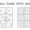Jeu De Sudoku Avec Réponse. Jeu De Puzzle De Vecteur Avec Des Nombres Pour  Les Enfants Et Les Adultes. Illustration Sur Fond Blanc tout Sudoku Pour Enfant