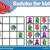 Jeu De Sudoku Pour Des Enfants Avec Des Photos Jeu De destiné Rébus Facile Avec Réponse