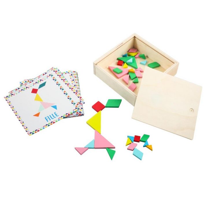 Jeu De Tangram En Bois tout Jeux De Tangram Gratuit