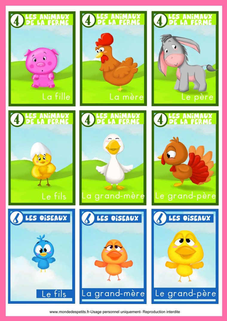 Jeu Des 7 Familles Animaux | Jeux Des 7 Familles, Jeux De avec Jeux De Fille 4 Ans Gratuit