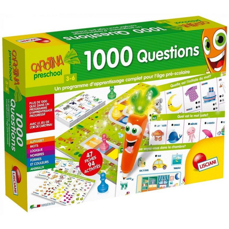 Jeu Éducatif 1000 Questions – Jeux D'apprentissage – La à Jeux 3 Ans En Ligne Gratuit